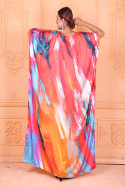 Abstract silk kaftan maxi dress designer kaftan dress womens kaftan dress