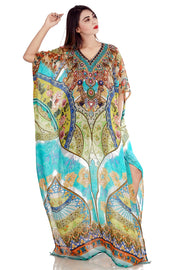 designer silk kaftan