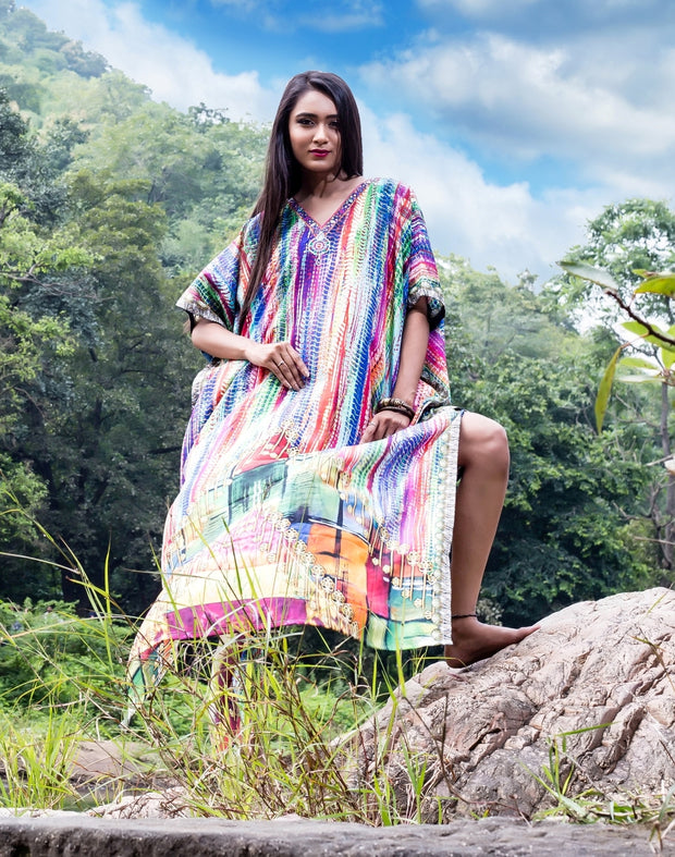 plus size black kaftan