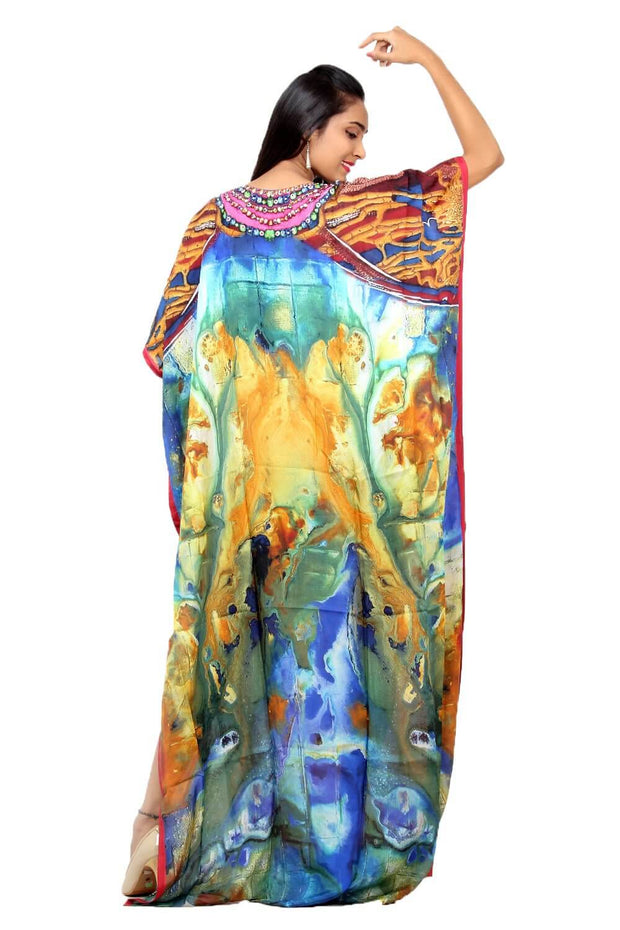 butterfly kaftan dress