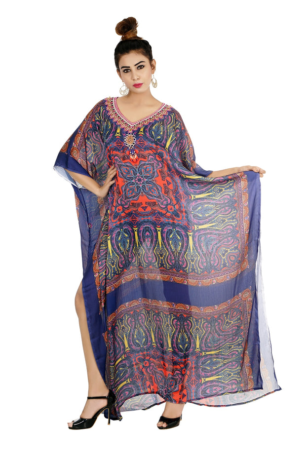 Beach kaftan dress for beaded/one piece jeweled full length kaftan/long kaftans/luxury resort wear caftan plus 28 - Silk kaftan