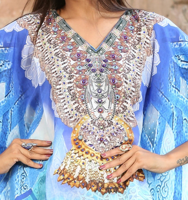 blue kaftan