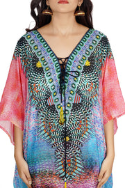 pink kaftan dress