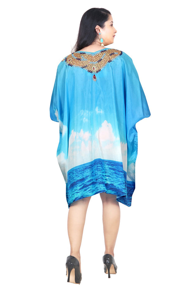 Beach party kaftan plus size sequin kaftan silk kaftan tunic