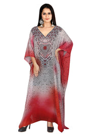 pink Designer inspired kaftan dress embellish plus size kaftan petite
