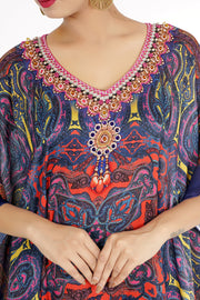 Beach kaftan dress for beaded/one piece jeweled full length kaftan/long kaftans/luxury resort wear caftan plus 28 - Silk kaftan