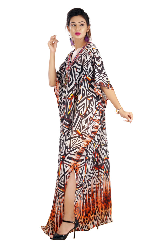 embellished maxi kaftan