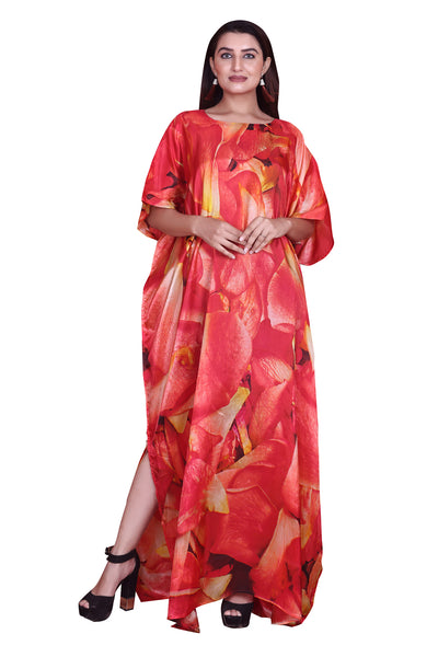 Floral print silk kaftan maxi dress designer kaftan dress womens kaftan dress