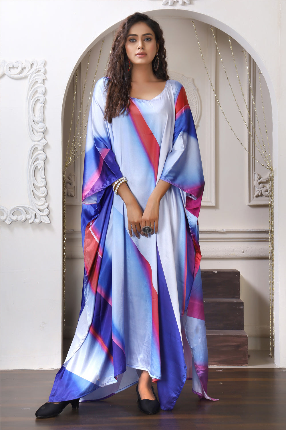 Full Length Kaftan Long Designer Kaftan Plus Size Kaftan Maxi Dress – Silk  kaftan