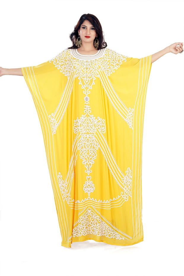 Special Party wear heavily beaded Beautiful kaftan plus size caftan maxi dress