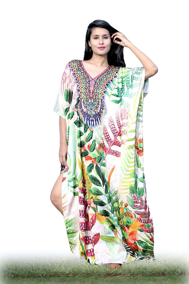 Butterfly Kaftan Plus Size Silk Kaftan Long Dress Kaftan Boho Dress Gift