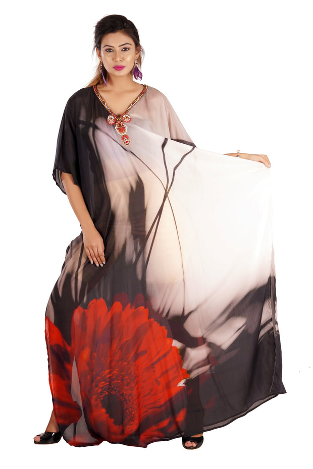 pleated kaftan