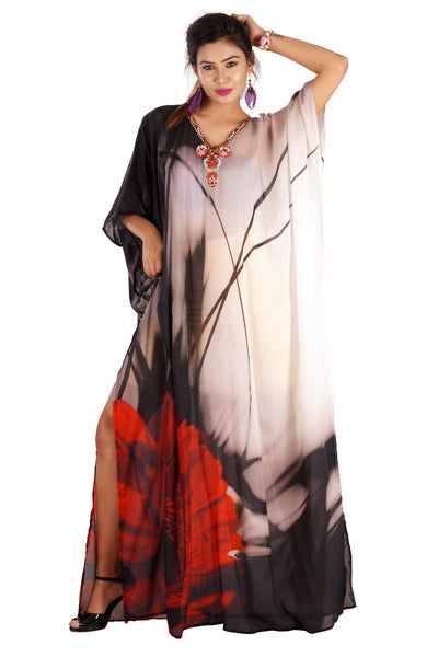 silk kaftan dress