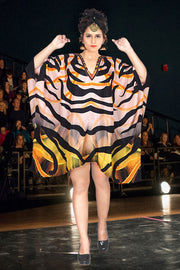 Beach cover up Womens wrap silk kaftan Short silk caftan tunic