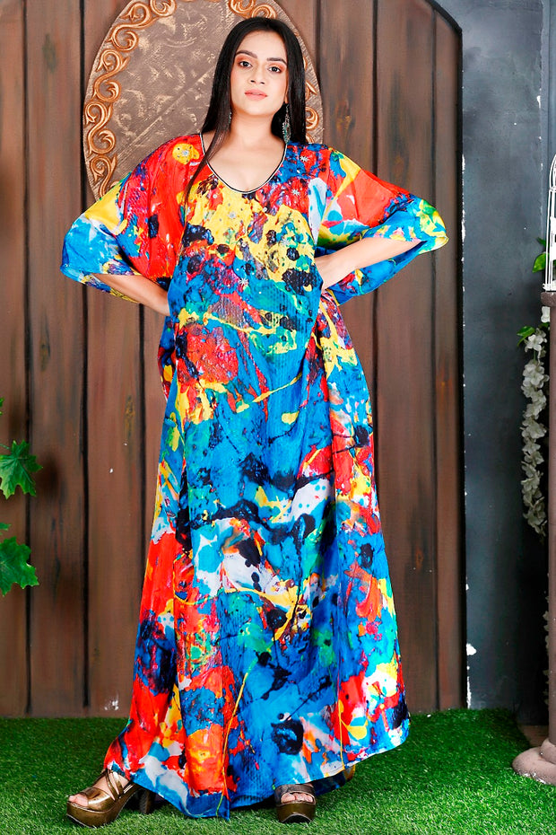 butterfly kaftan dress