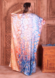 Animal print Silk Kaftan Long Dress Kaftan Caftan Dress for Woman