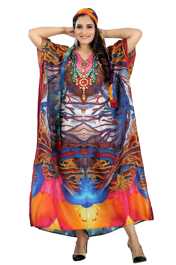 Belted silk kaftan resort wear kaftan top Resort Wear, Long Silk Dress