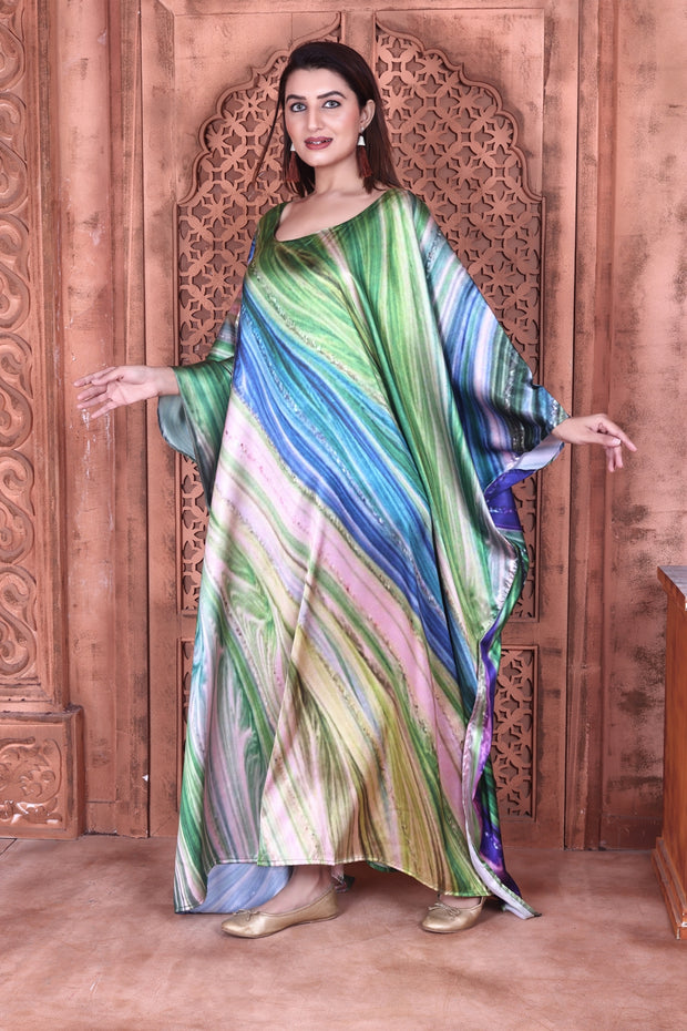 long satin kaftans