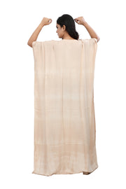 Tea tie dye kaftan dress natural hand dying with tea sustainable kaftan clothing