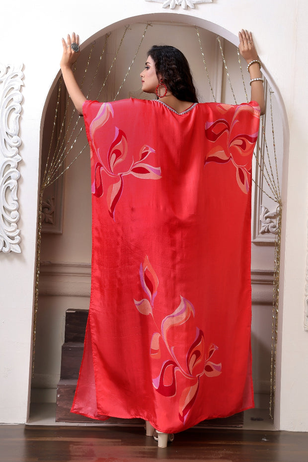 luxury caftan dress Moroccan wedding with Gold end designer kaftans with intricate embroidery Silk Silk Kaftans | Long