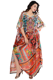 chiffon beach kaftan
