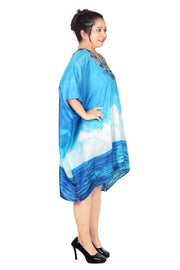 Beach party kaftan plus size sequin kaftan silk kaftan tunic