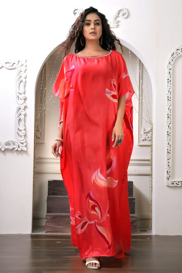 Beach party kaftan Trendy stylish silk caftan luxury caftan dress